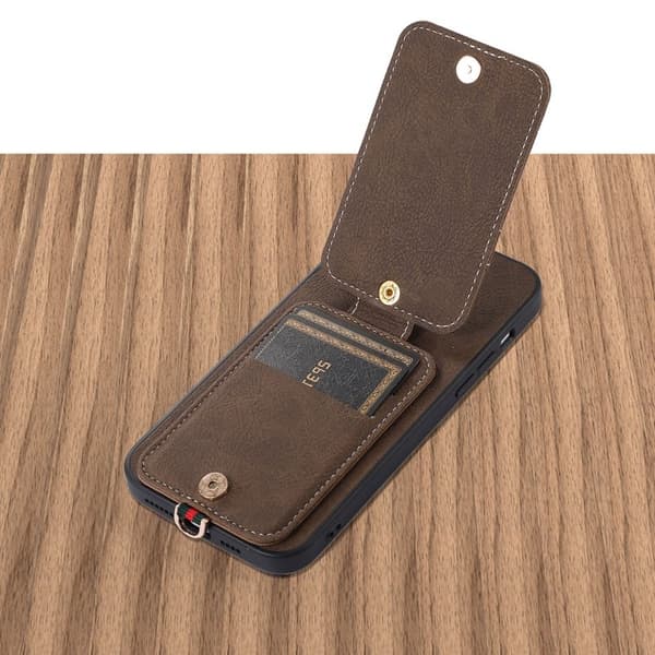 ABEEL Style 03 Mobilskal för iPhone 15 med Kickstand Khaki