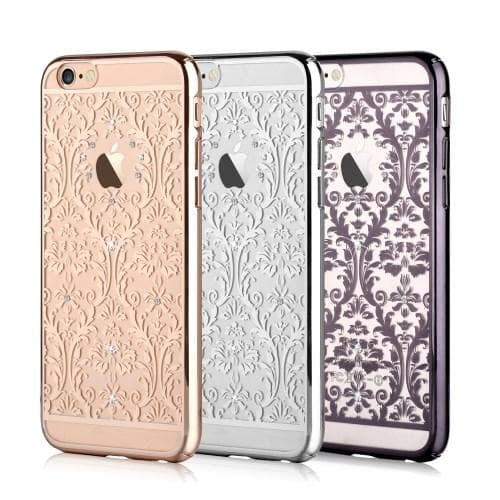 Devia-kuori, jossa Swarovski-kristalleja iPhone 6 / 6S - Kuvio Sv Black