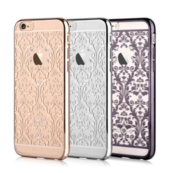Devia skal med Swarovski-stenar till iPhone 6 / 6S  - Pattern Svart Svart