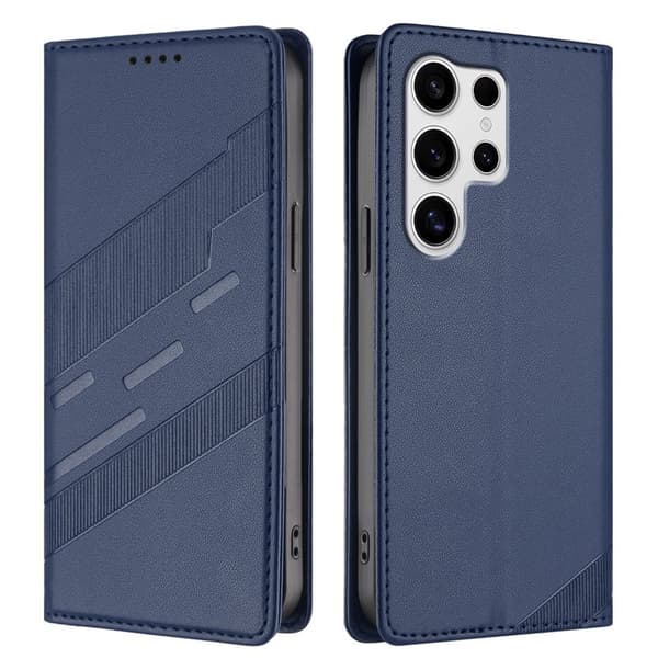 Plånboksfodral för Samsung Galaxy S26 Ultra Konstläder Ställ - Mörkblå