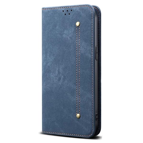 Nothing CMF Phone 2 Pro Konstläder Plånboksfodral Jeans Cloth Texture - Blå Blå
