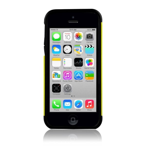 ITSkins Evolution -kotelo Apple iPhone 5C:lle (keltainen) + näytönsuoja