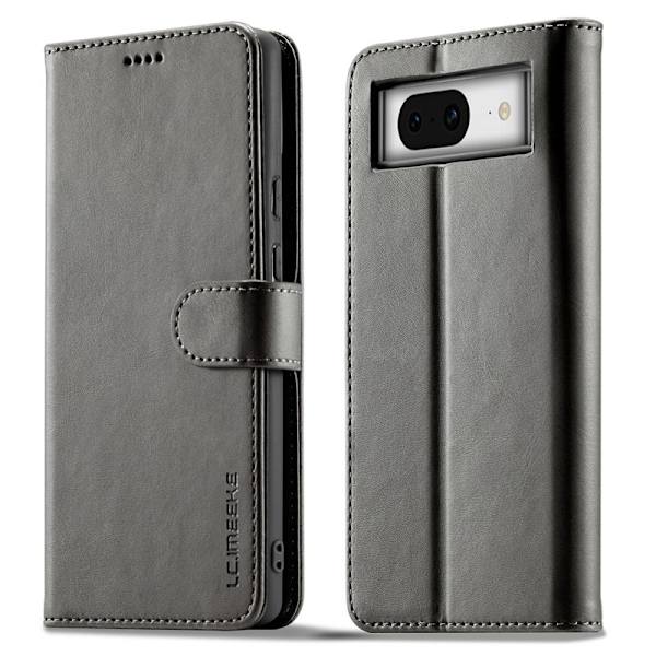LC.IMEEKE Google Pixel 8a Plånboksfodral Konstläder - Grå