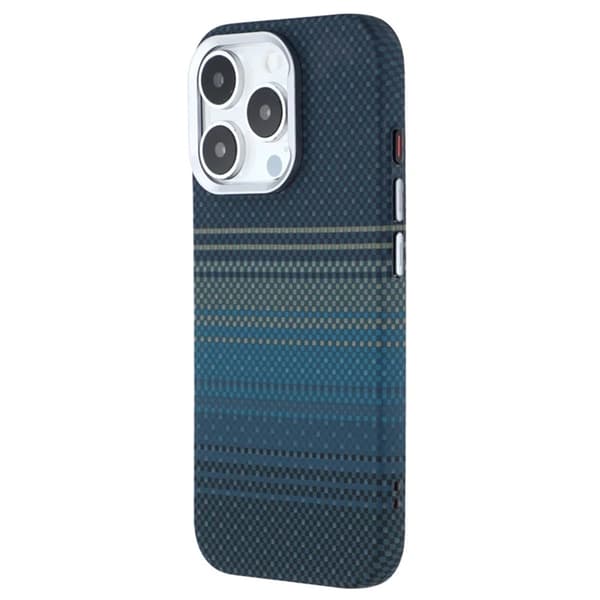 Mobilskal till iPhone 16 Pro Max Magsafe Kevlar Aramid Fiber - Blå Blå