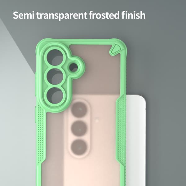Mobilskal för Samsung Galaxy S26 PC + TPU Semi-Transparent - Grön