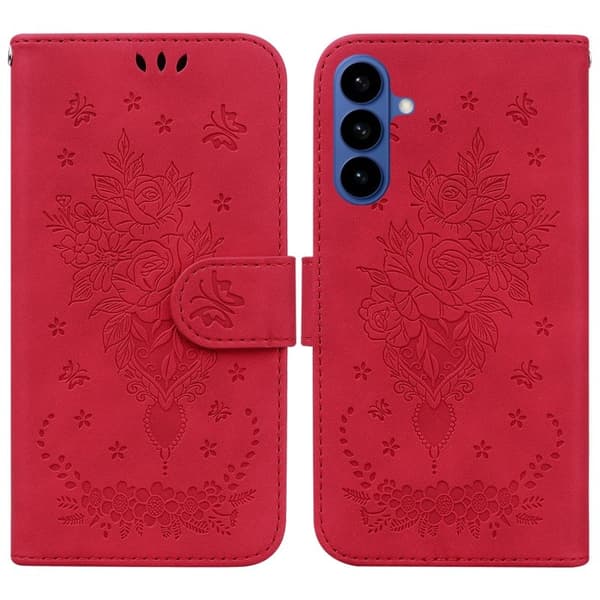 Samsung Galaxy S26 / S26 Pro Plånboksfodral Konstläder - Röd