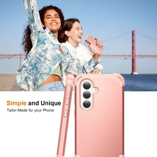 Mobilskal för Samsung Galaxy S26 Stötsäker PC + TPU - Roséguld
