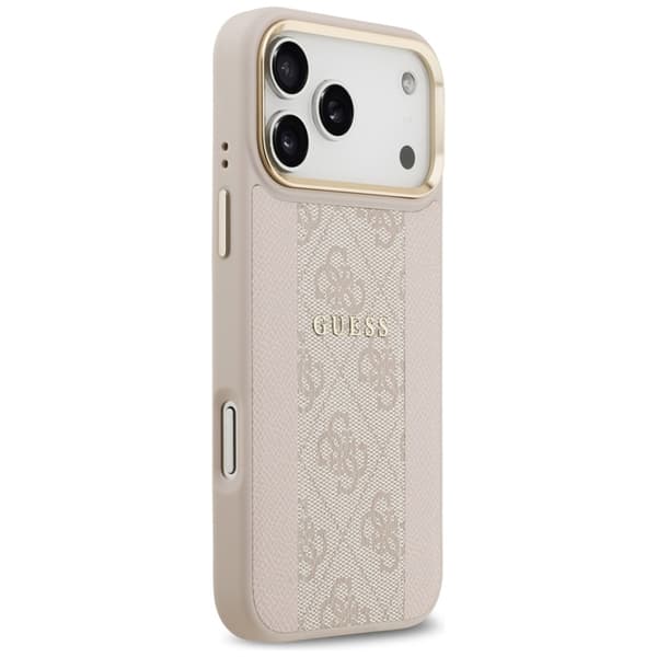 Guess Mobilskal till iPhone 17 Pro Max Magsafe Stripe - Rosa Rosa