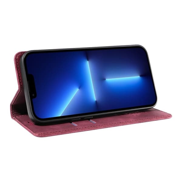 BETOPNICE 003 Plånboksfodral för iPhone 13 Pro - RFID Blocker Konstläder - Röd
