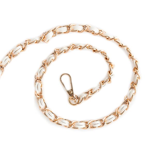 Boom Halsbandsrem Chain Inside - Vit White