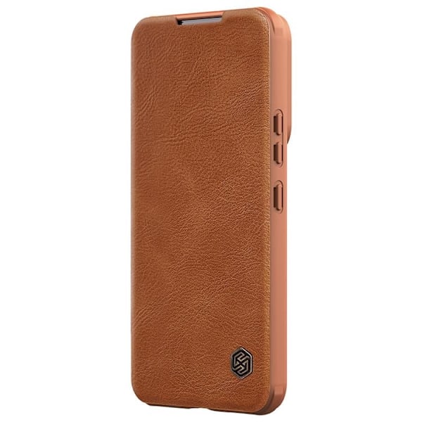 Nillkin Galaxy S22 Plus Plånboksfodral Qin Läder Pro Holster Flip - Brun