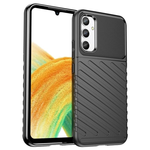 Galaxy A34 5G Mobilskal Thunder Twill - Sort Black
