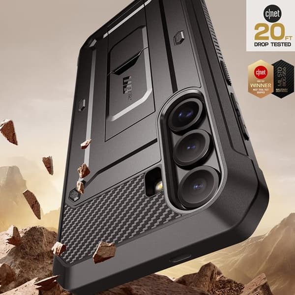 SupCase Mobilskal till Galaxy S25 Plus Unicorn Beetle Pro 2-Set Svart