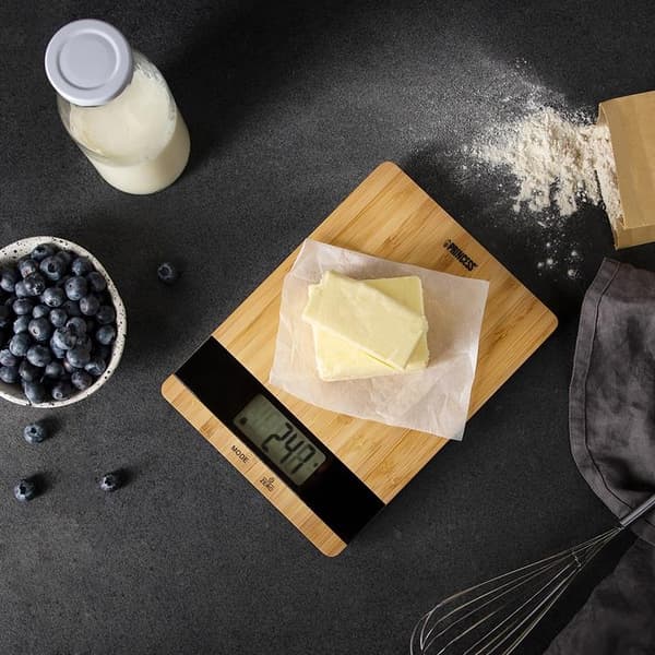 Princess Köksvåg Bamboo 5kg 492944 Kitchen scale Pure Brun