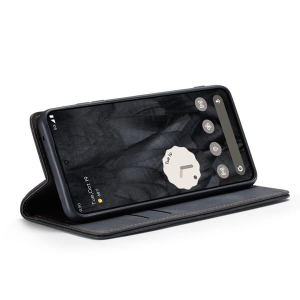 CASEME 013 Series Google Pixel 8 Pro Plånboksfodral Konstläder Svart