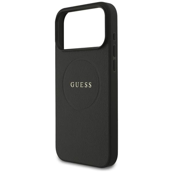 Guess Mobilskal till iPhone 17 Pro Max MagSafe Grained Ring - Svart Svart
