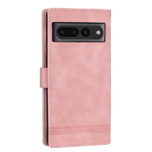 DIERFENG DF-03 Plånboksfodral för Google Pixel 7 Pro 5G Konstläder - Rosa
