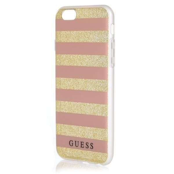 Guess Ethnic Chic Stripes 3D Skal iPhone 6 / 6S - Guld / Rosa Gul
