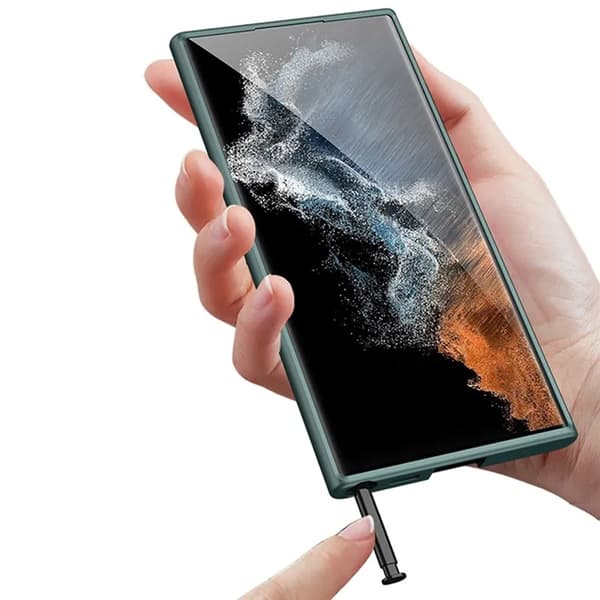 GKK Galaxy S23 Ultra -puhelinkuori Phantom - Musta Black