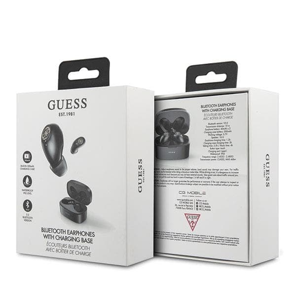 Guess TWS Bluetooth Trådløse Øretelefoner - Sort Black