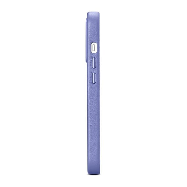 iCarer iPhone 14 Pro Max Skal Magsafe Äkta Läder - Ljuslila