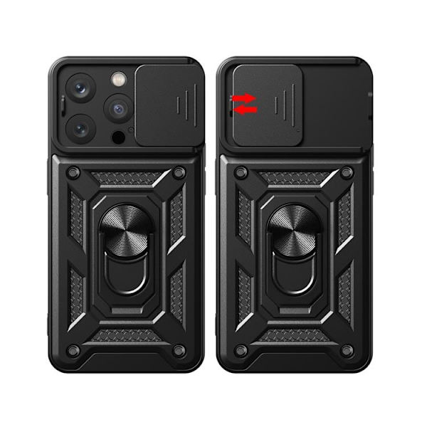 Mobilskal till iPhone 15 Pro Camshield Hybrid Armor - Blå Blå