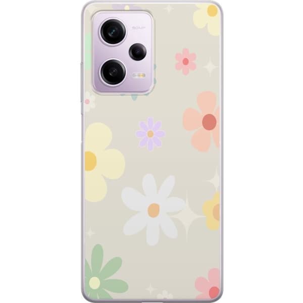 Mobilcover til Xiaomi Redmi Note 12 Pro med falmende blomster