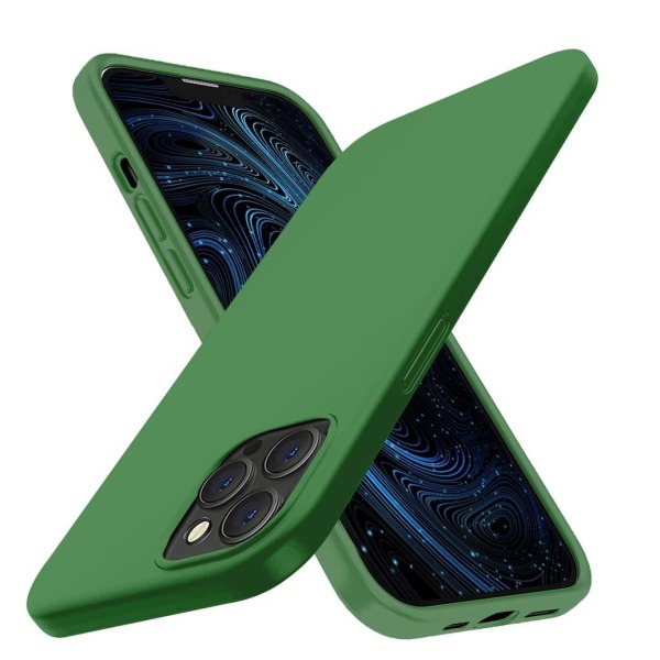 5 kpl iPhone 13 Pro Max 1x suojakuori, 2x kameran linssin suojus, 2x karkaistu Green
