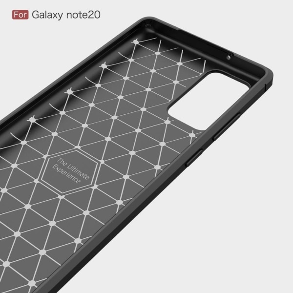 Carbon TPU Skal Till Galaxy Note 20 - Svart Svart