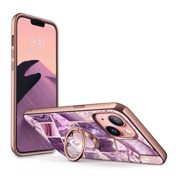 Supcase IBLSN Cosmo Snap iPhone 13 -kotelo - Marmorivioletti