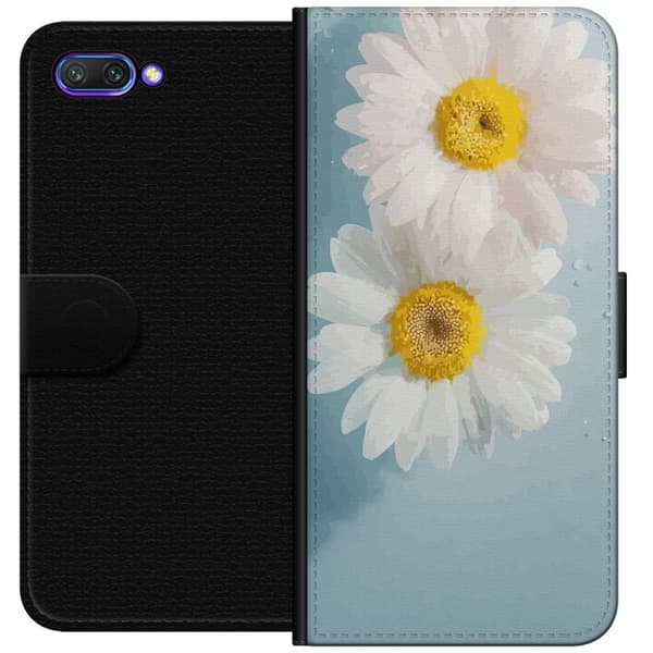 Pungcover til Honor 10 med Sommerblomster