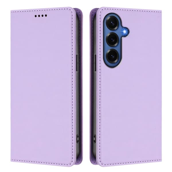 Plånboksfodral för Samsung Galaxy S26 Plus Konstläder RFID - Ljuslila