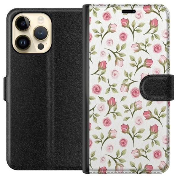 Plånboksfodral till Apple iPhone 15 Pro Max med Blommigt