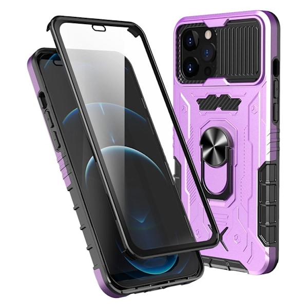 iPhone 14 Pro Max Skal Ringhållare Kickstand - Lila Lila