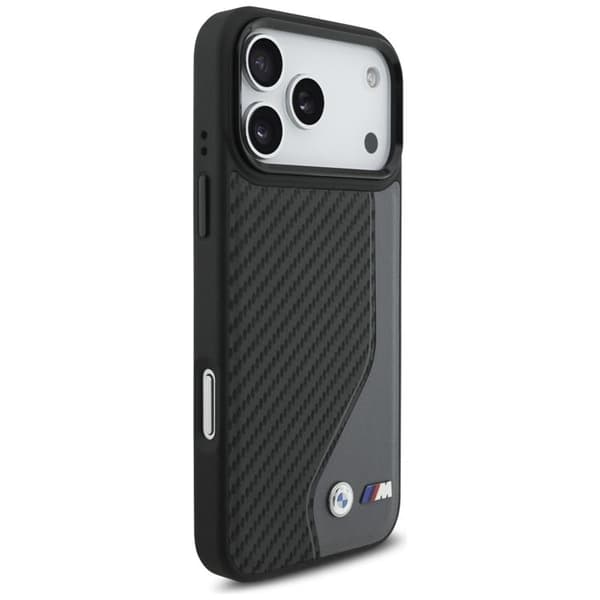 BMW telefontaske til iPhone 17 Pro Max MagSafe M Carbon Logo - Antracit Svart