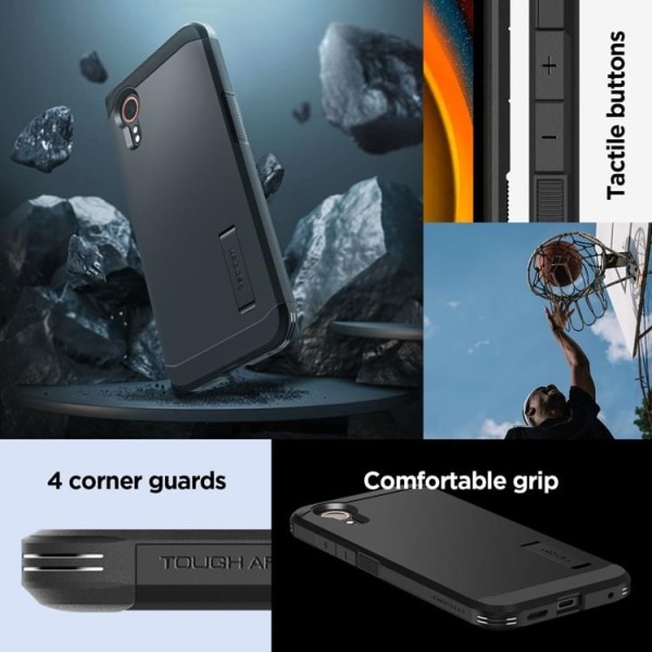 Spigen Galaxy XCover 7 Mobile Cover Tough Armour - musta