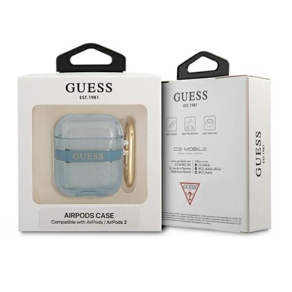 Guess AirPods Skal Strap Collection - Blå