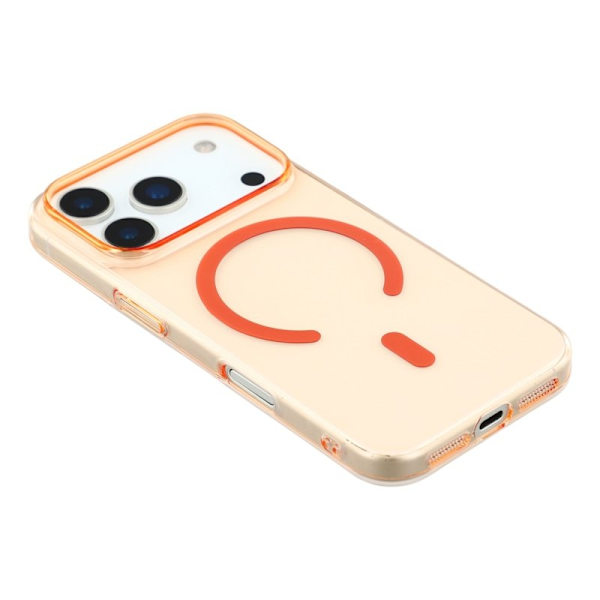 X-LEVEL Mobilskal till iPhone 17 Pro MagSafe Transparent Orange