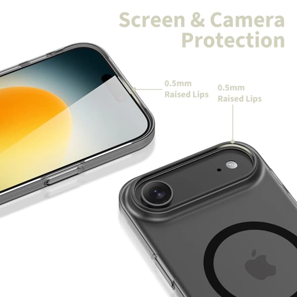 Tech-Protect Telefontaske til iPhone Air Magsafe Slim - Mat Sort Svart
