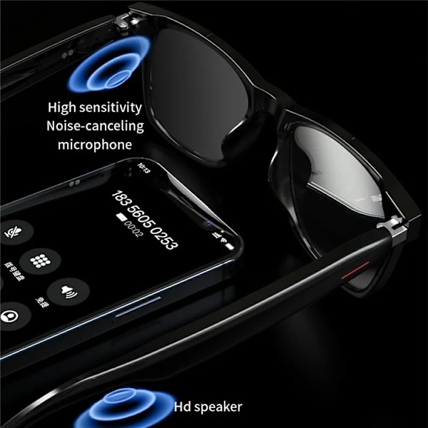 Smarta Glasögon Bluetooth E13-C - Anti-Blue-Ray lins