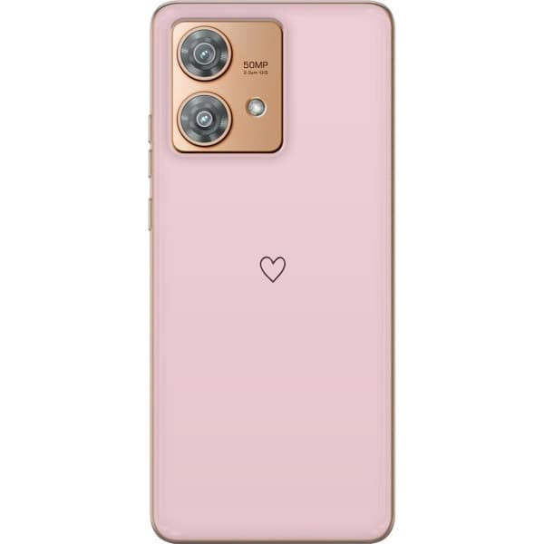 Telefontaske til Motorola Edge 40 Neo med lille hjerte