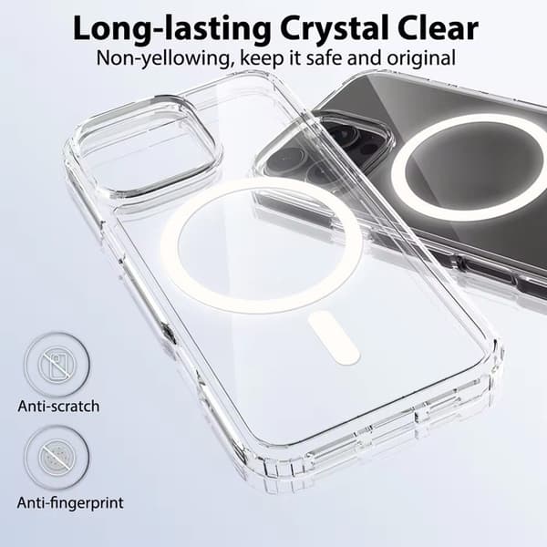 Mobilskal till iPhone 16 Pro MagSafe Anti Shock 1.5 mm - Transparent Transparent