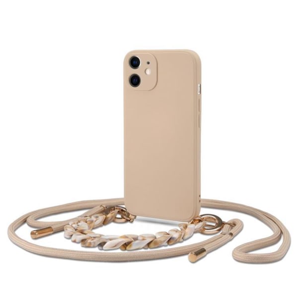iPhone 11 Halskæde Case Icon Rope - Beige