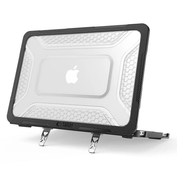 Tech-Protect Skal för Macbook Neo 13" (2026) Kevlar Pro - Clear/Svart