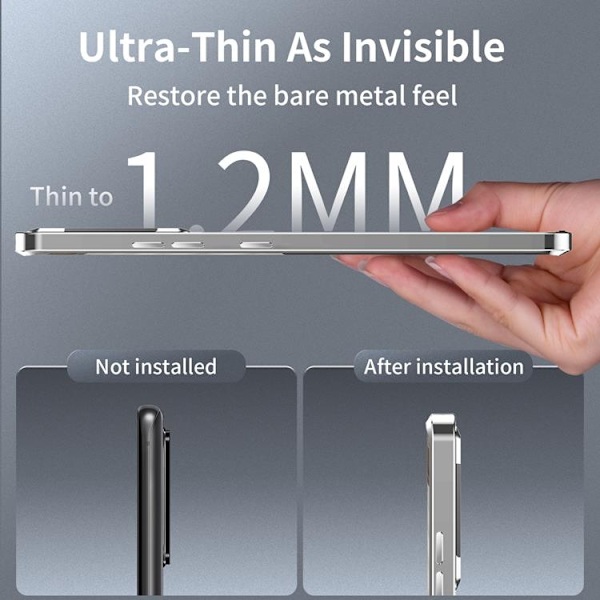 Galaxy S23 FE Mobilskal Magsafe Magnetic Metall - Silver