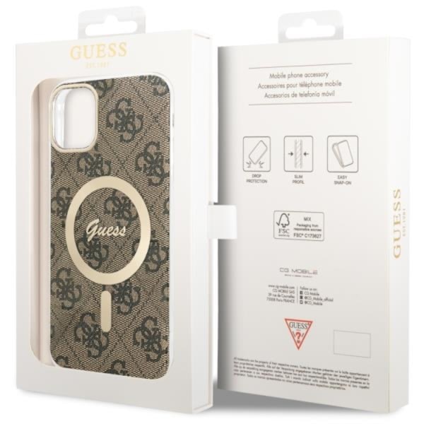 Guess iPhone 11 Mobilskal MagSafe - Brun
