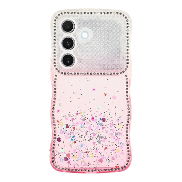 Mobilskal för Samsung Galaxy S26 Glitter TPU - Gradient Rosa