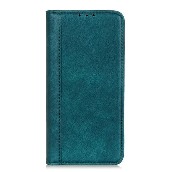 iPhone Air Plånboksfodral Äkta Läder Litchi - Grön Grön