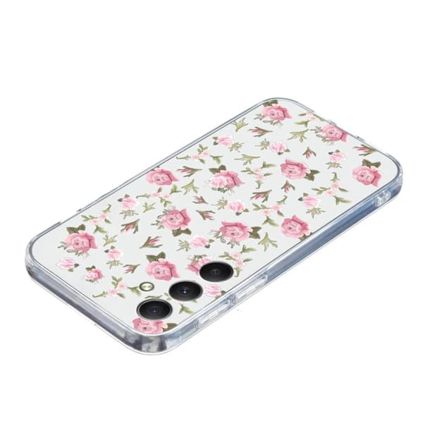 Mobilskal för Samsung Galaxy S26 Mönstrad TPU - Rosa Blommor