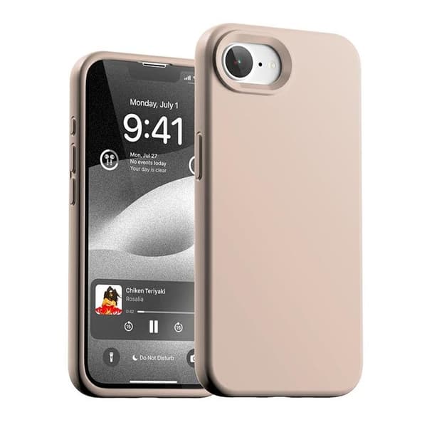 Mercury Telefontaske til iPhone 16e Silikone - Pink Sand Rosa